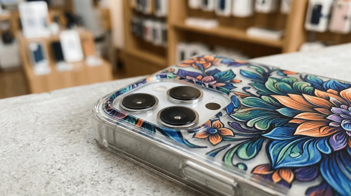 Showcase produk custom case HP premium dengan berbagai desain menarik