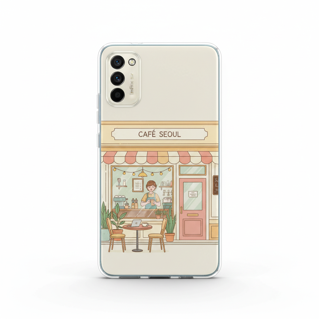 Softcase Infinix Hot 50 custom TPU UV printing dari Cuztoom
