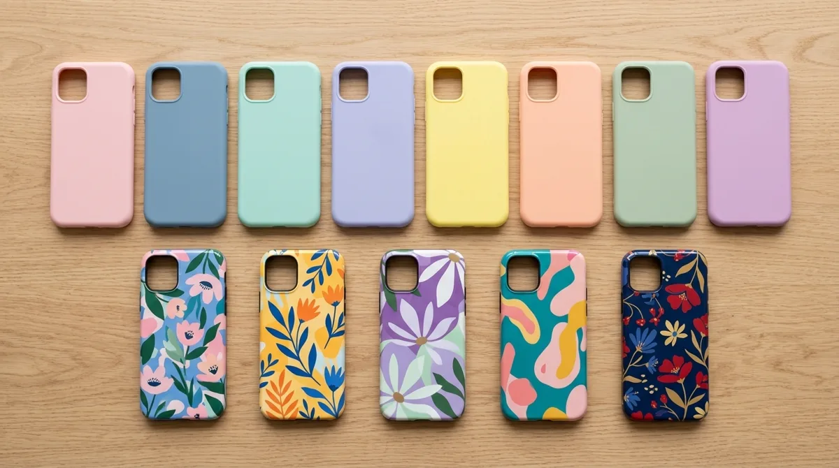 Koleksi softcase warna pastel dan hardcase motif untuk berbagai tipe HP